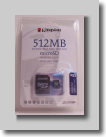 Kington 512MB MicroSD